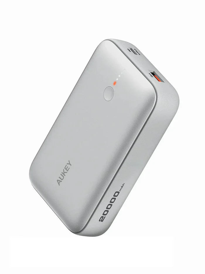 Baterie externa AUKEY Spark Mini, 5000 mAh, USB-C, Silver