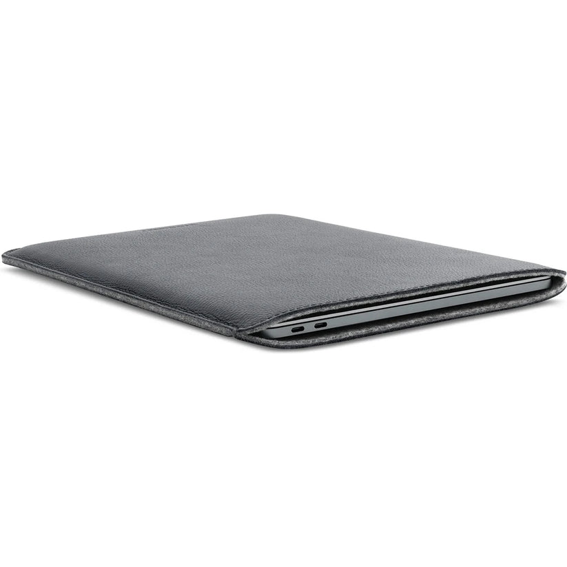 Husa de protectie Woolnut pentru MacBook Pro 13" / MacBook Air, Piele, Gri - iSTYLE RO