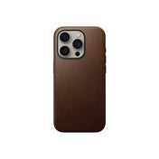 Husa de protectie Nomad Modern pentru iPhone 15 Pro, Piele, Maro - iSTYLE RO