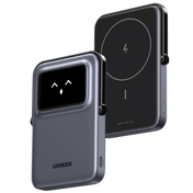 Baterie externa UGREEN UNO Magnetic, 5000mAh, 20W, PD+FQI, USB-C, Gri