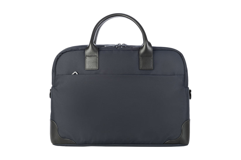 Geanta Tucano cu elemente de piele, 16", Bleumarin/Negru - iSTYLE RO