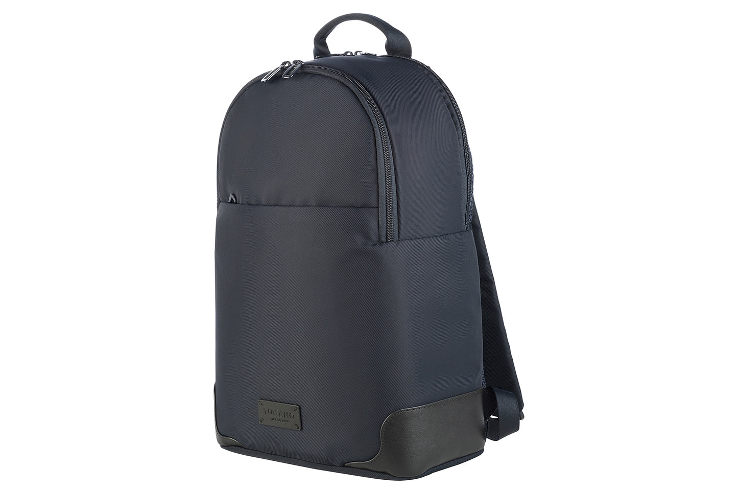 Rucsac Tucano cu elemente de piele, 16", Bleumarin/Negru - iSTYLE RO