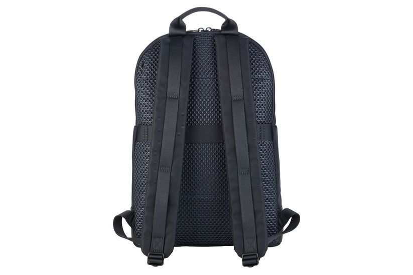 Rucsac Tucano cu elemente de piele, 16", Bleumarin/Negru - iSTYLE RO