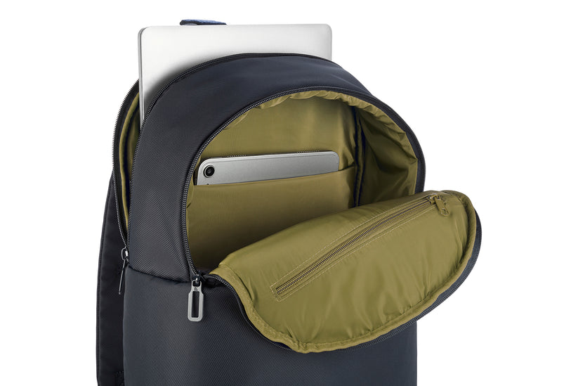 Rucsac Tucano cu elemente de piele, 16", Bleumarin/Negru - iSTYLE RO