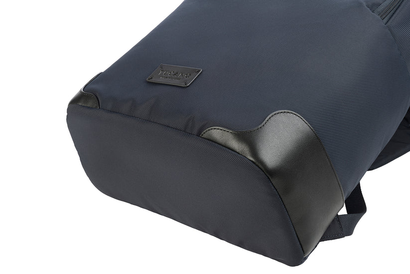 Rucsac Tucano cu elemente de piele, 16", Bleumarin/Negru - iSTYLE RO