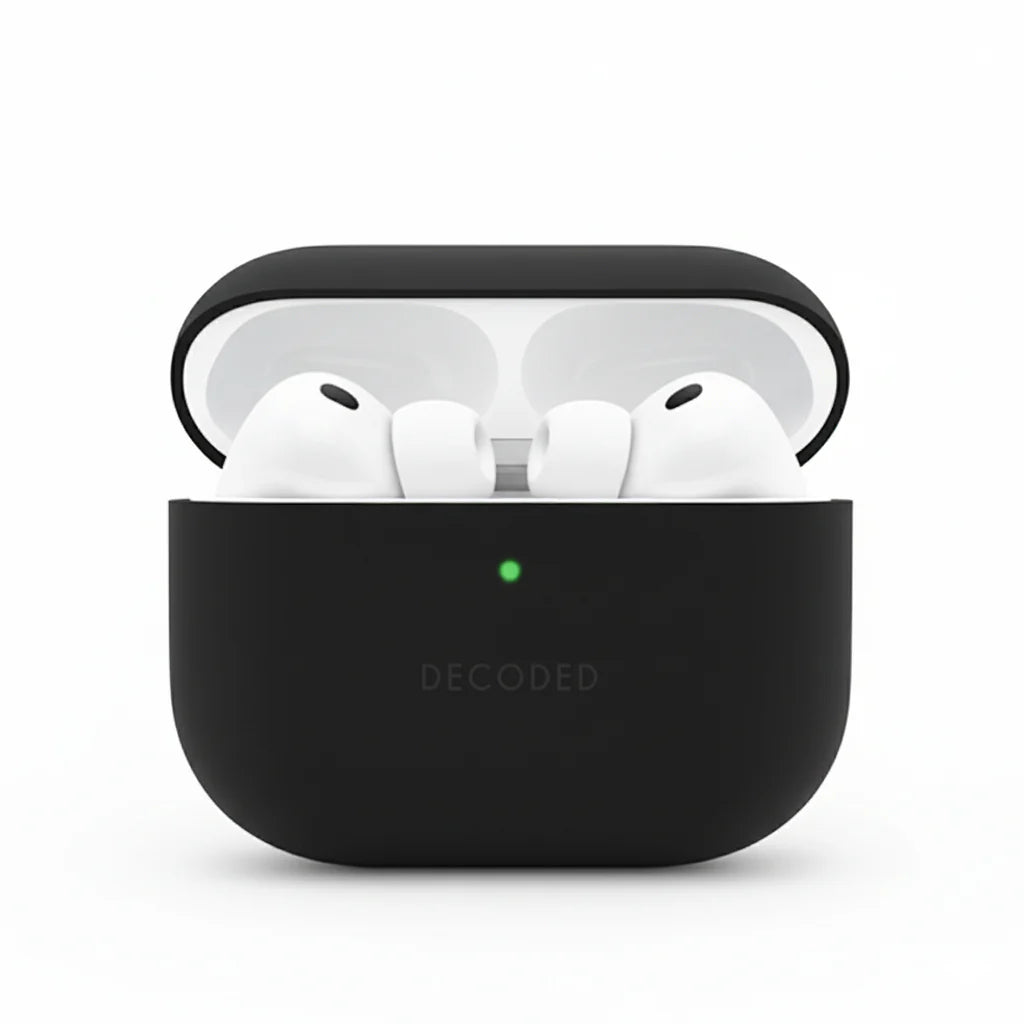 Husa de protectie DECODED pentru AirPods Pro 3, Silicon, Negru