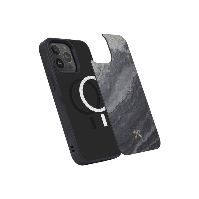 Husa de protectie Woodcessories cu MagSafe pentru iPhone 13 Pro, Camo Gray - iSTYLE RO