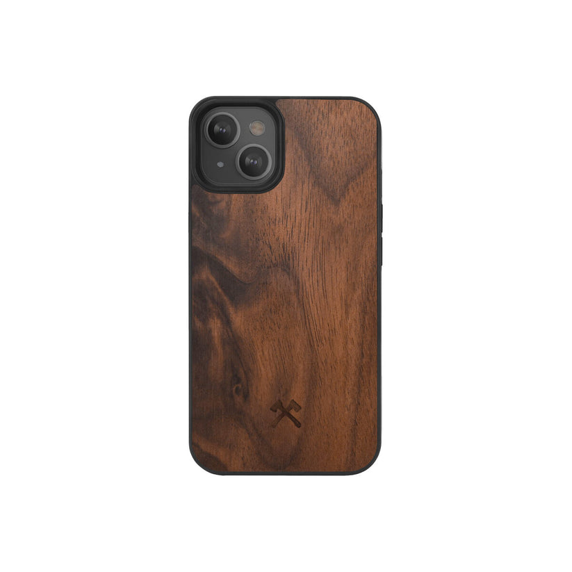 Husa de protectie Woodcessories cu MagSafe pentru iPhone 13 Mini, Walnut - iSTYLE RO