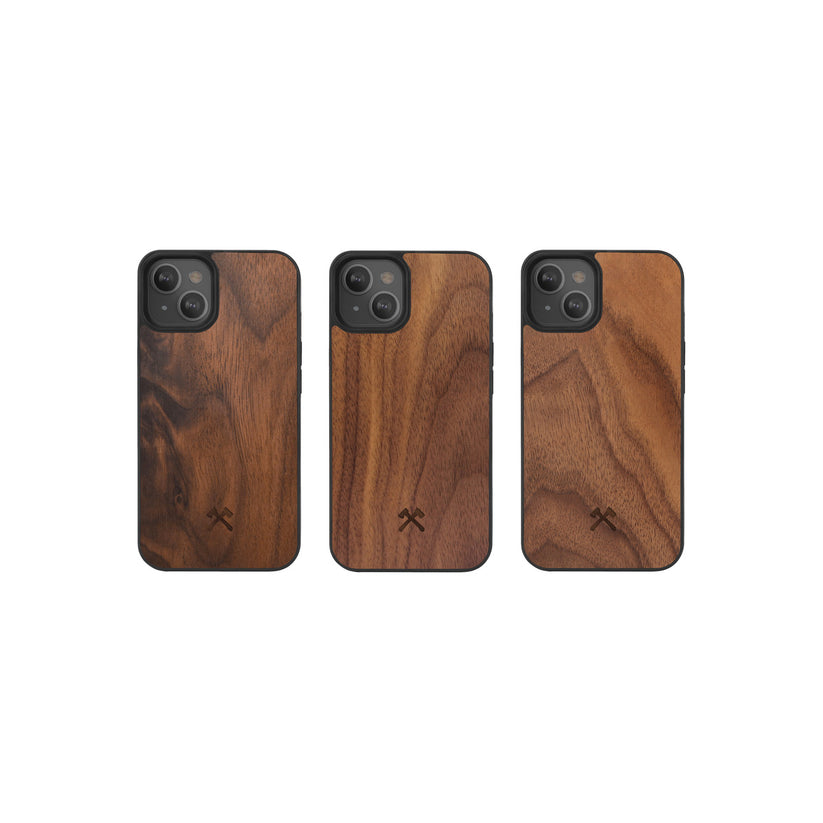 Husa de protectie Woodcessories cu MagSafe pentru iPhone 13, Walnut - iSTYLE RO