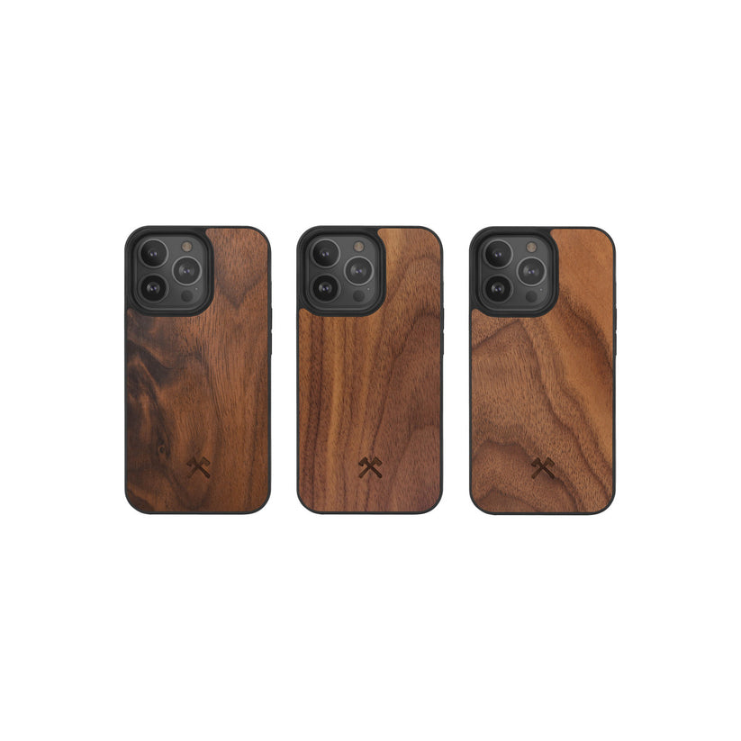 Husa de protectie Woodcessories cu MagSafe pentru iPhone 13 Pro, Walnut - iSTYLE RO