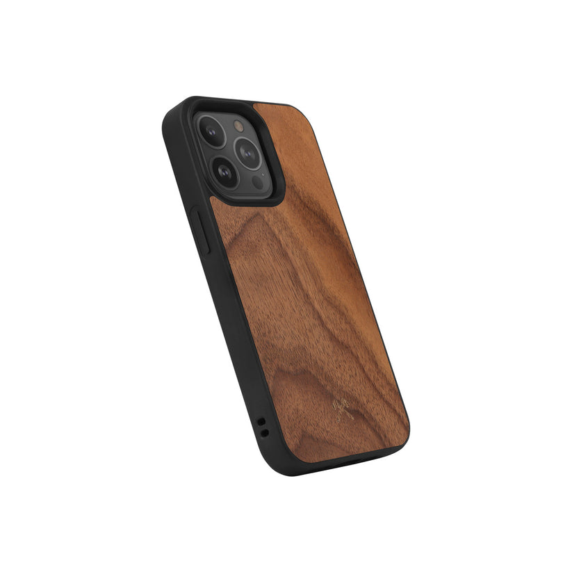 Husa de protectie Woodcessories cu MagSafe pentru iPhone 13 Pro, Walnut - iSTYLE RO