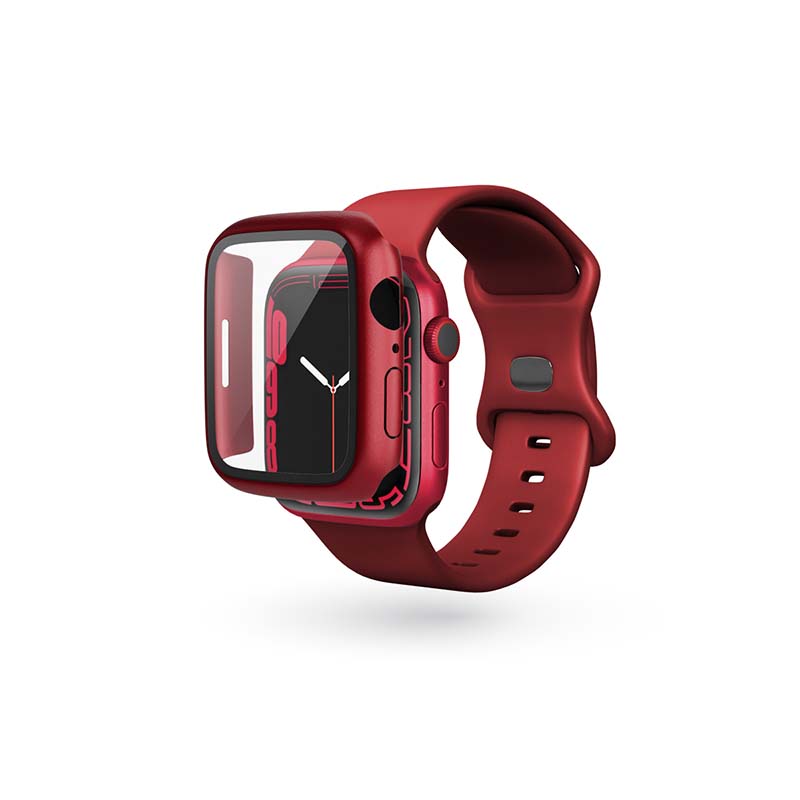 Husa de protectie Epico pentru Apple Watch 7 (41mm), Rosu - iSTYLE RO