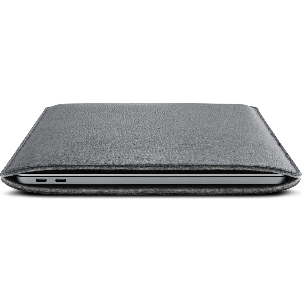 Husa de protectie Woolnut pentru MacBook Pro 13" / MacBook Air, Piele, Gri - iSTYLE RO