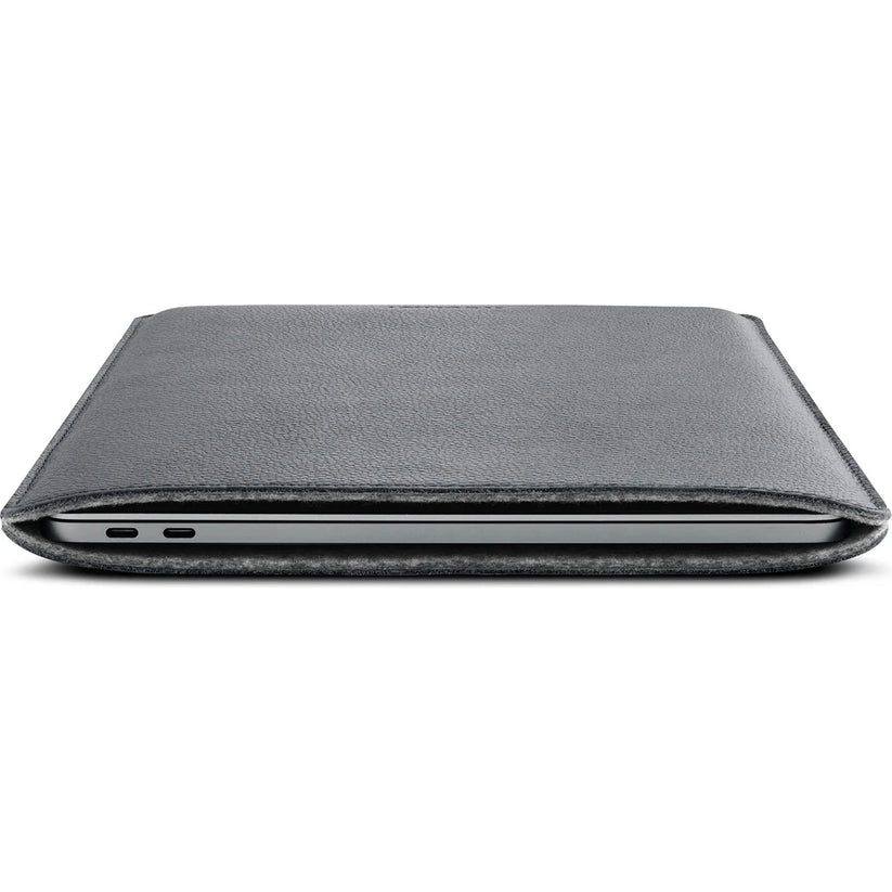 Husa de protectie Woolnut pentru MacBook Pro 13" / MacBook Air, Piele, Gri - iSTYLE RO