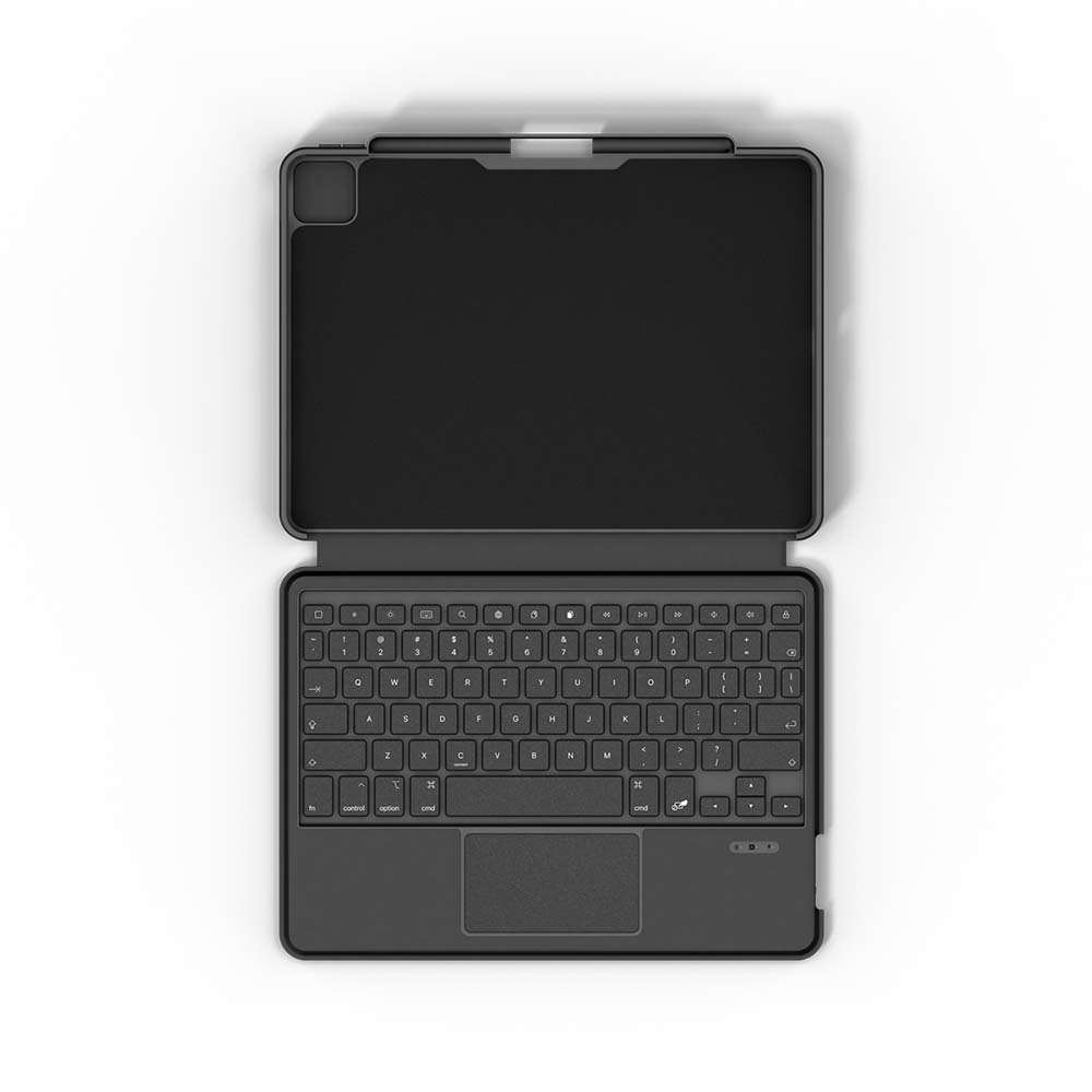 Husa cu tastatura Epico pentru iPad Pro 12,9" (2021), Negru - iSTYLE RO