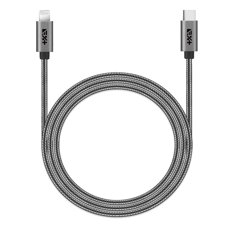 Cablu de date NEXT ONE USB-C - Lightning, Metalic, Space Grey (1,2m) - iSTYLE RO