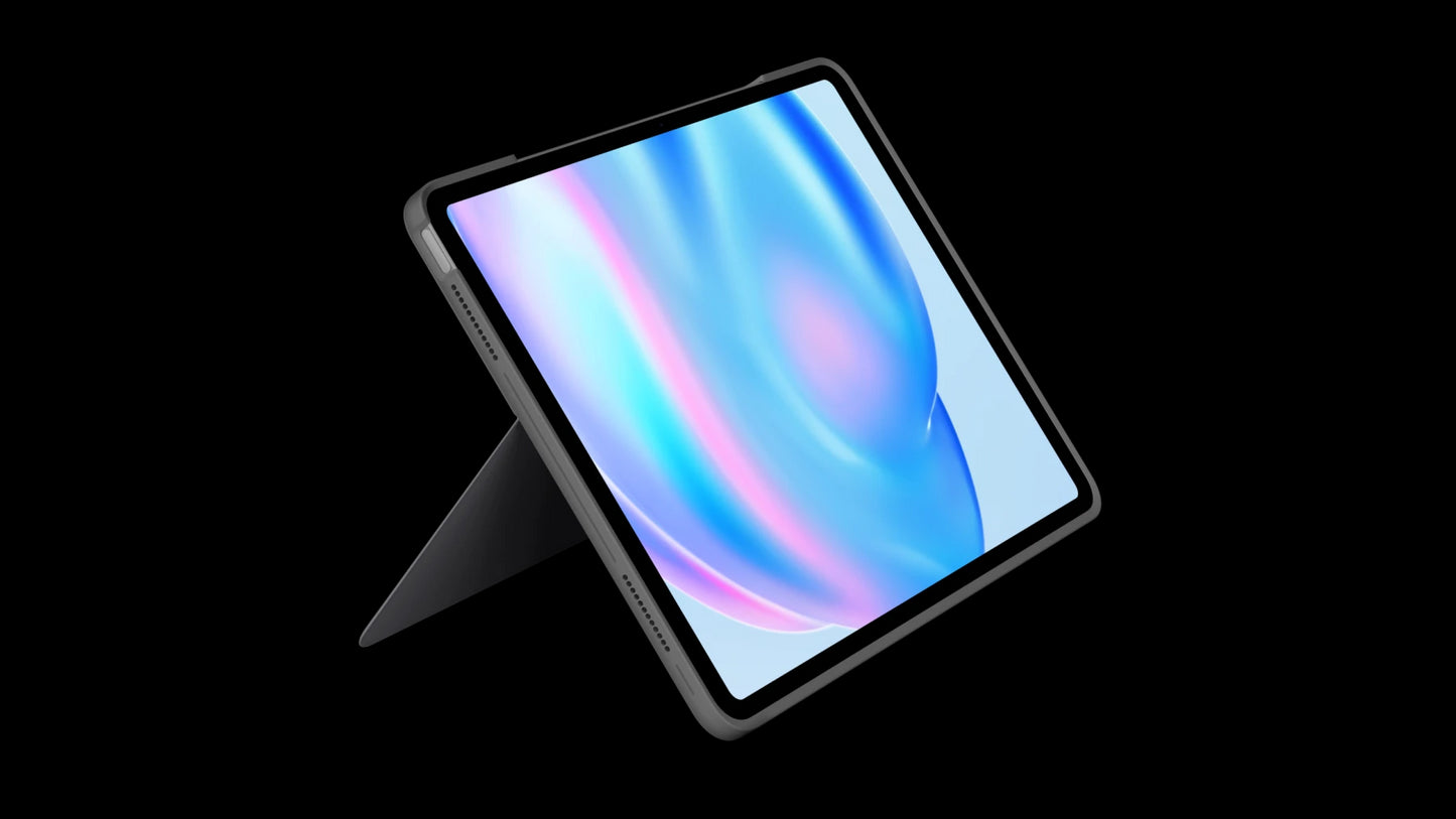 Husa cu tastatura Logitech Combo Touch pentru iPad Air 13" M2, Gri, layout US - iSTYLE RO
