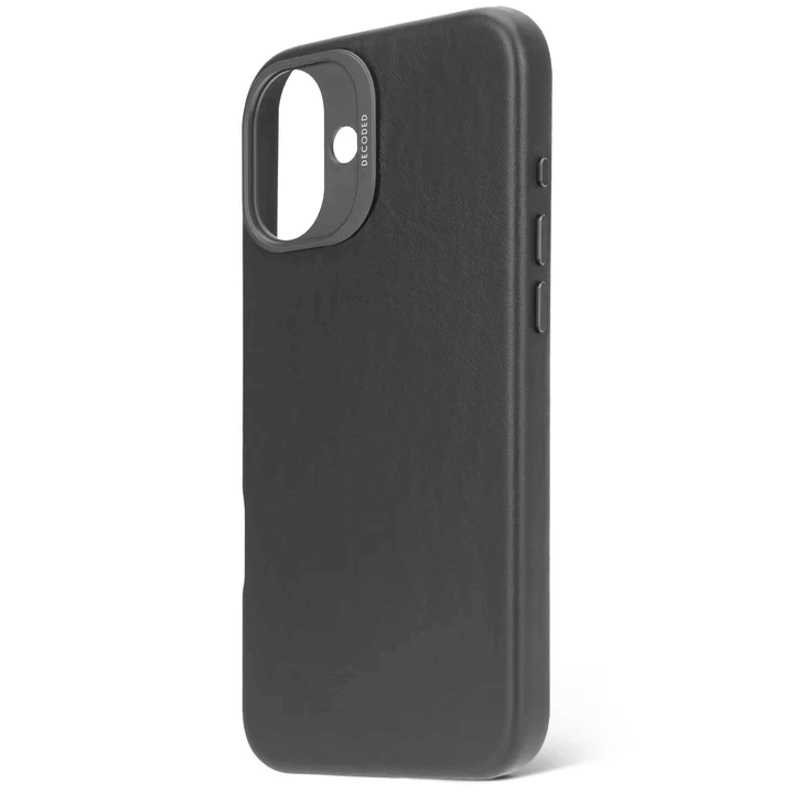 Husa de protectie DECODED pentru iPhone 16 Plus, Piele, Negru - iSTYLE RO