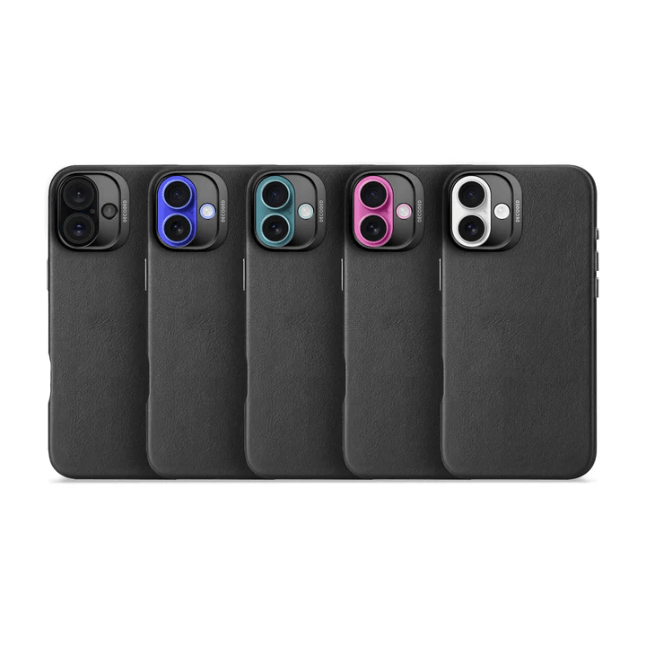 Husa de protectie DECODED pentru iPhone 16 Plus, Piele, Negru - iSTYLE RO