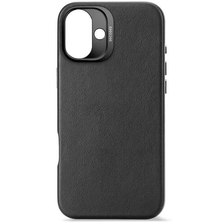 Husa de protectie DECODED pentru iPhone 16 Plus, Piele, Negru - iSTYLE RO