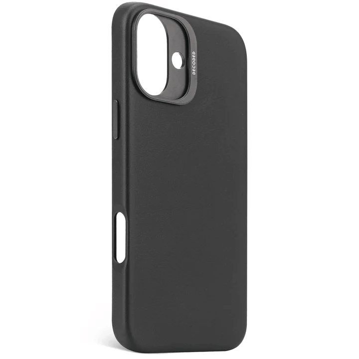 Husa de protectie DECODED pentru iPhone 16 Plus, Piele, Negru - iSTYLE RO