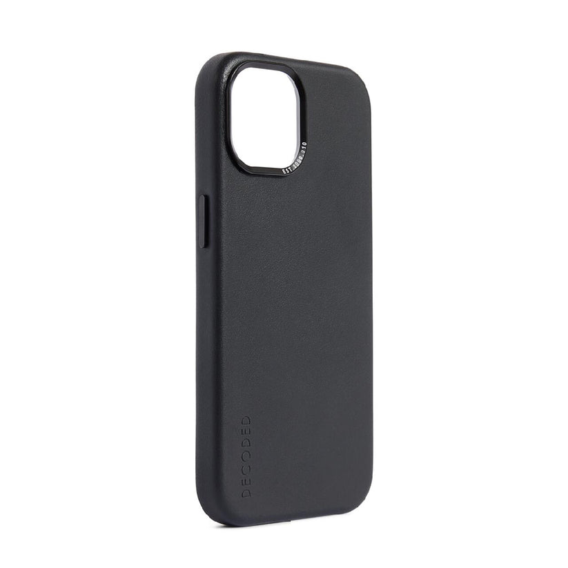 Husa de protectie Decoded cu MagSafe pentru iPhone 15, Piele, Negru - iSTYLE RO