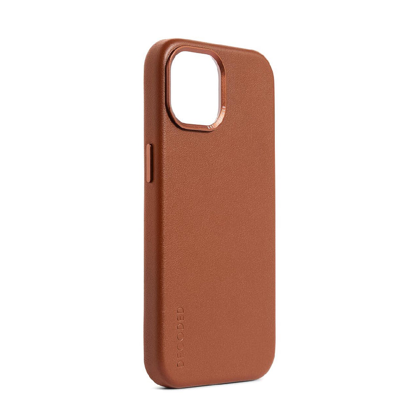 Husa de protectie Decoded cu MagSafe pentru iPhone 15, Piele, Maro - iSTYLE RO