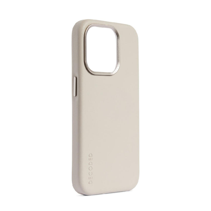 Husa de protectie Decoded cu MagSafe pentru iPhone 15 Pro, Piele, Bej - iSTYLE RO