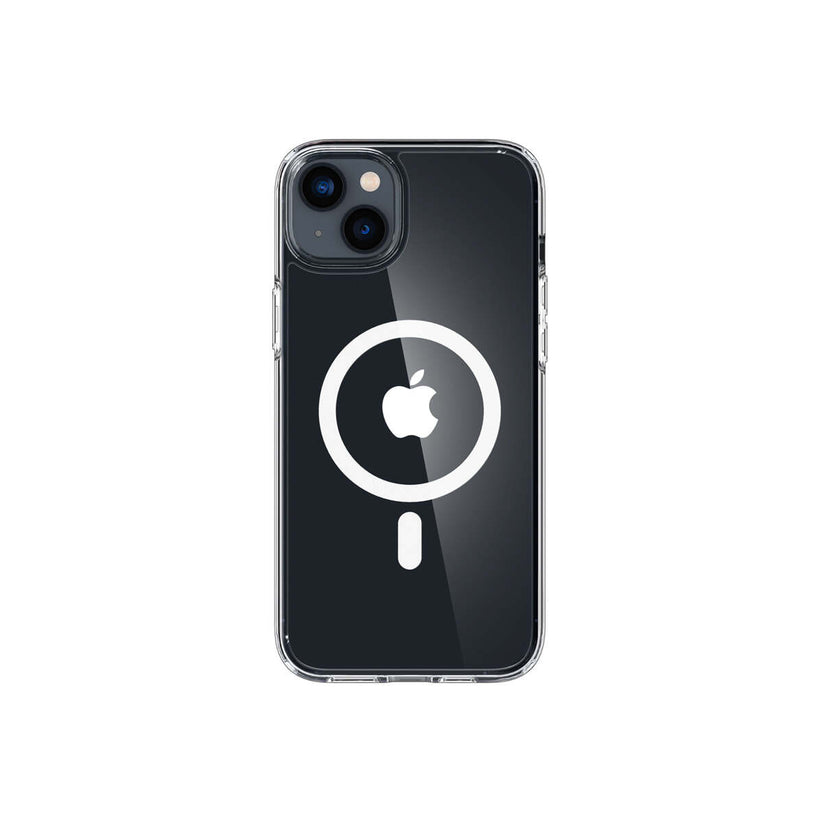 Husa de protectie Spigen Crystal Hybrid pentru iPhone 14, Alb Transparent - iSTYLE RO