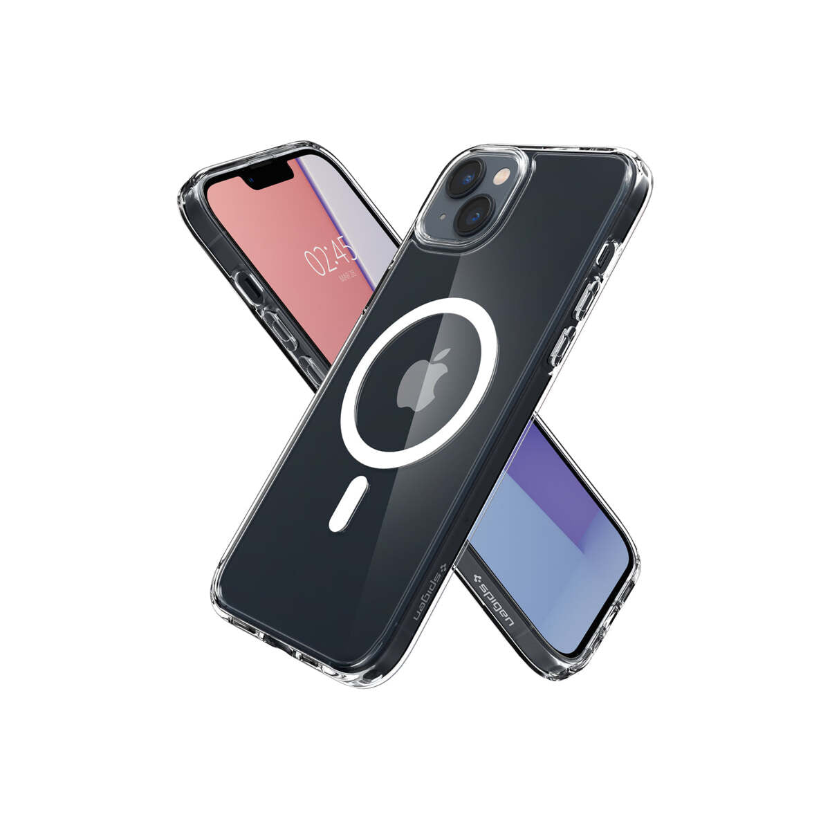 Resigilat: Husa de protectie Spigen Crystal Hybrid pentru iPhone 14, Alb Transparent - iSTYLE RO