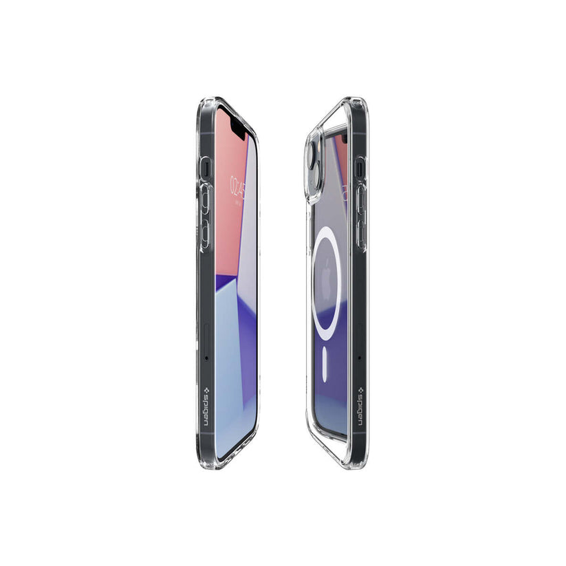 Husa de protectie Spigen Crystal Hybrid pentru iPhone 14, Alb Transparent - iSTYLE RO