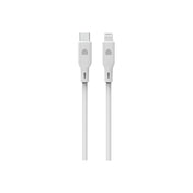 Cablu de date Dviced USB-C la Lightning silicon 1.25m, Alb - iSTYLE RO