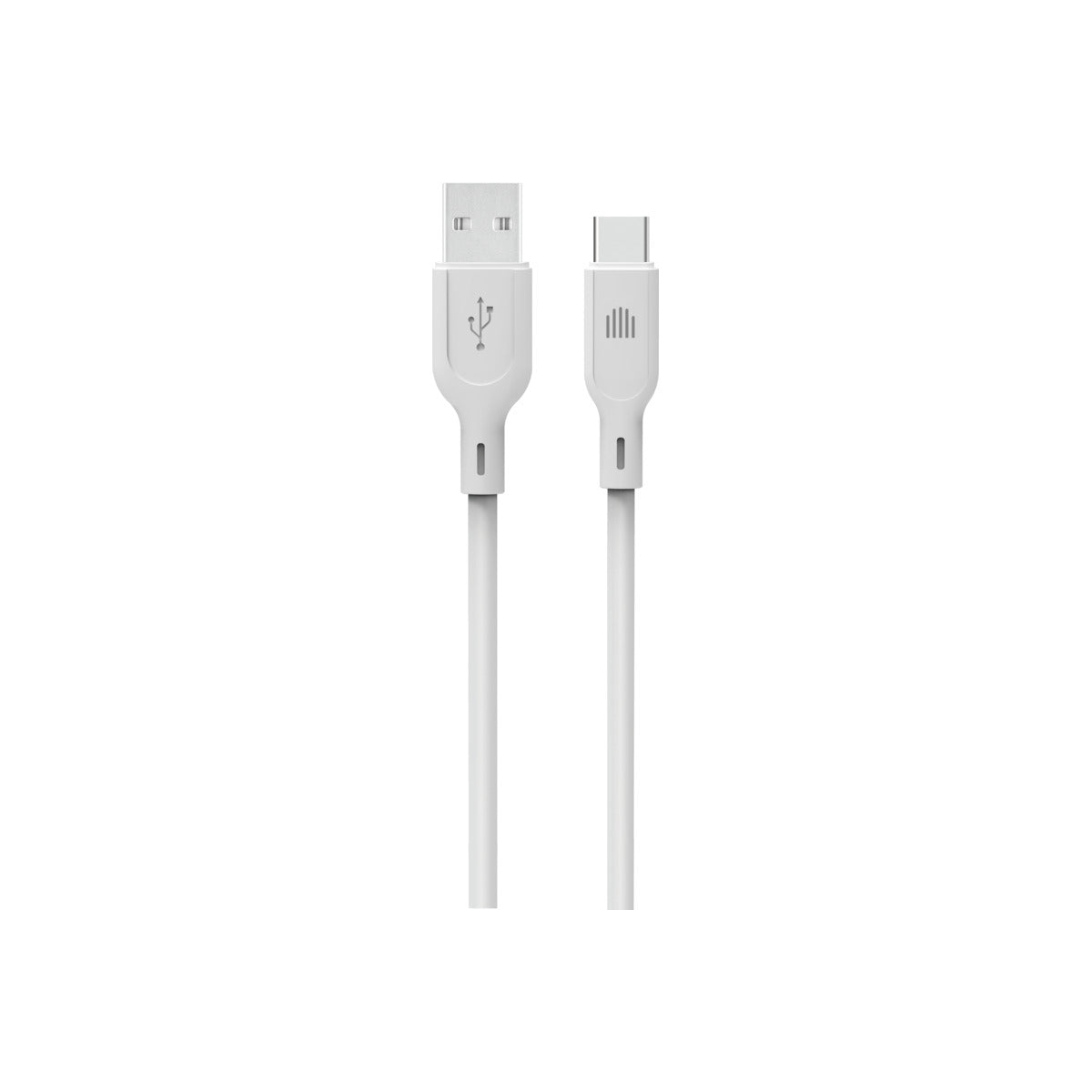 Cablu de date Dviced USB-A la USB-C silicon 1.25m, Alb - iSTYLE RO