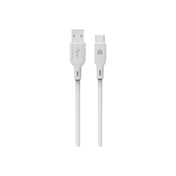 Cablu de date Dviced USB-A la USB-C silicon 1.25m, Alb - iSTYLE RO