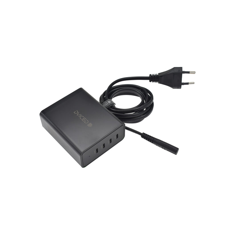 Adaptor priza Dviced Desktop 140W GaN 4 USB-C EU -Negru - iSTYLE RO