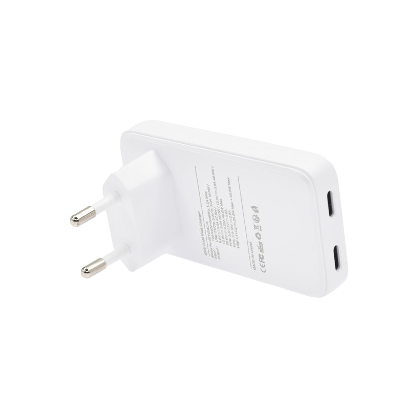 Adaptor priza Dviced 45W GaN 2 USB-C EU - Alb - iSTYLE RO