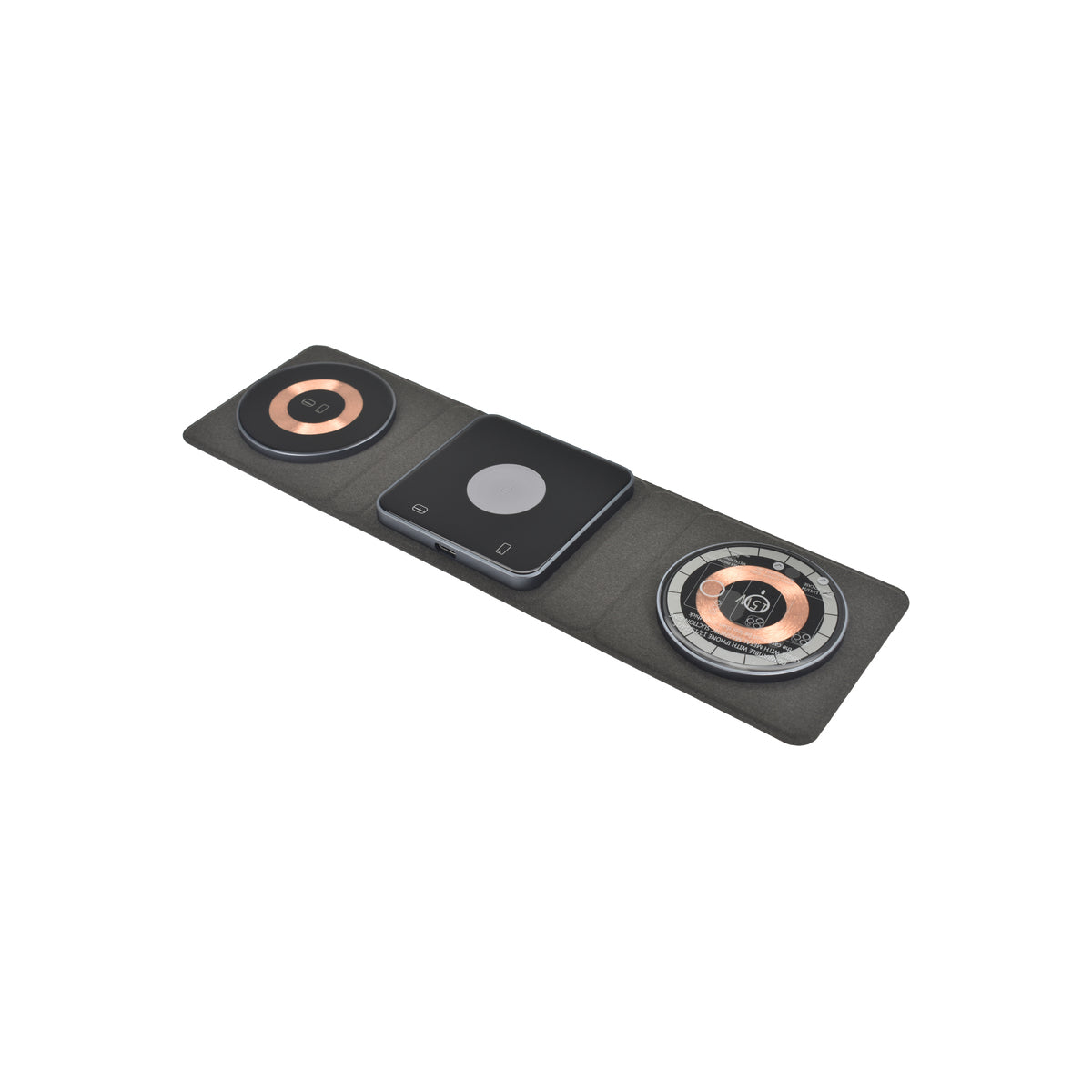 Încărcător Dviced fără fir magnetic pliabil 3 în 1, Negru - iSTYLE RO