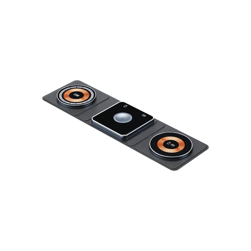 Încărcător Dviced fără fir magnetic pliabil 3 în 1, Negru - iSTYLE RO