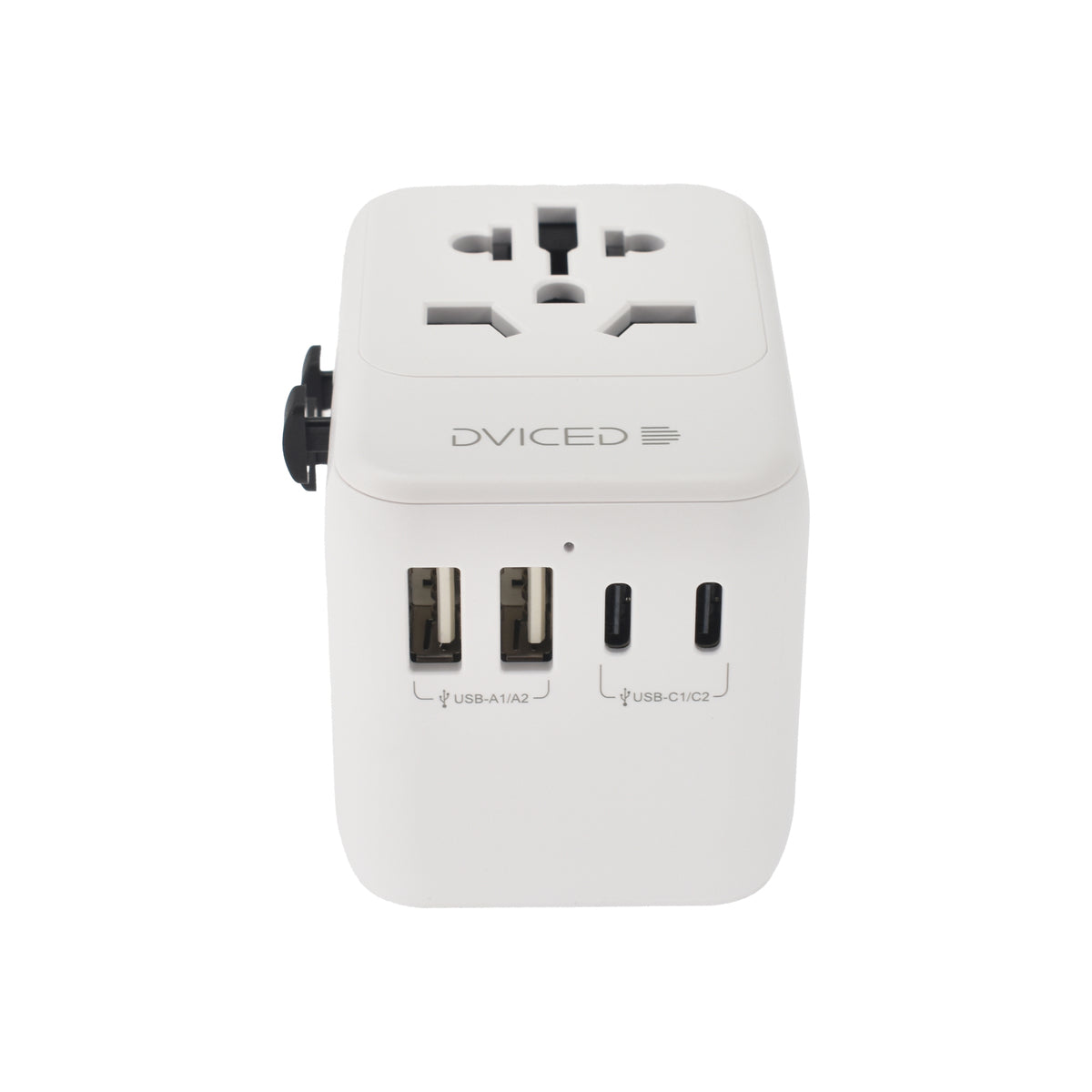 Adaptor incarcator universal priza de calatorie Dviced 28W, Alb - iSTYLE RO