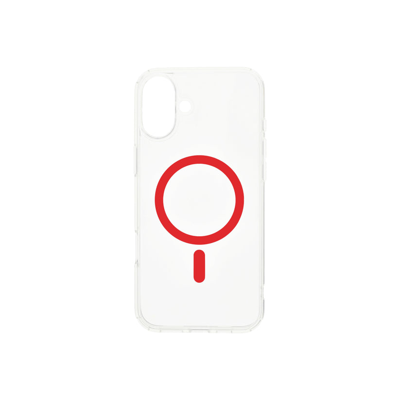 Husa de protectie Dviced cu Magsafe pentru iPhone 16, Rosu Transparent - iSTYLE RO