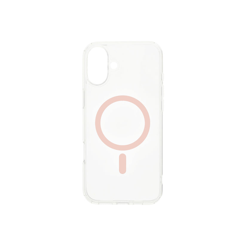 Husa de protectie Dviced cu Magsafe pentru iPhone 16, Roz Transparent - iSTYLE RO