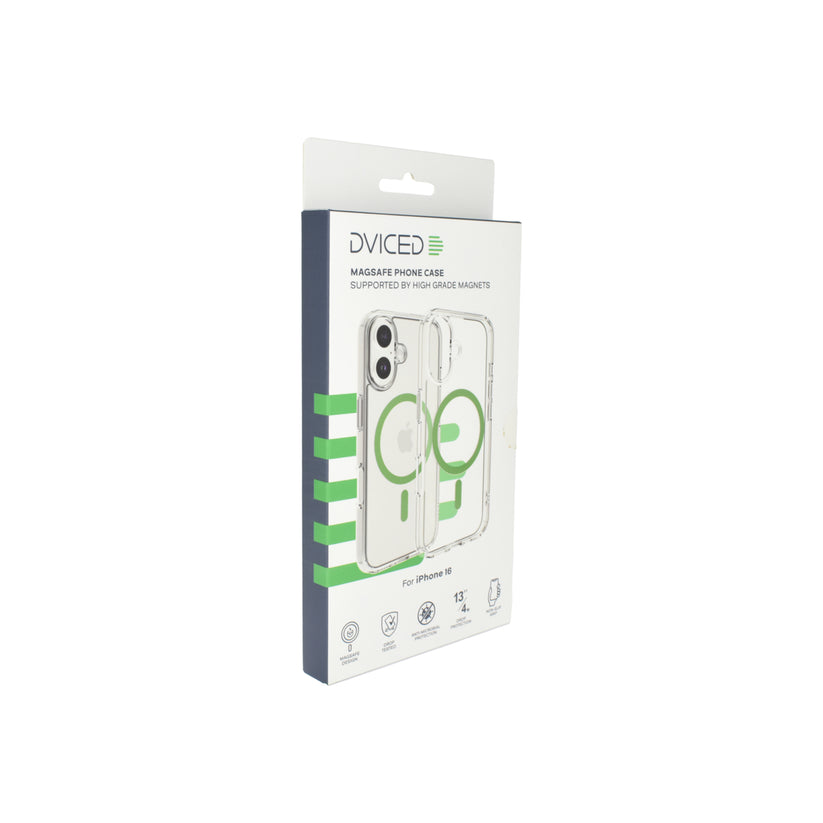 Husa de protectie Dviced cu Magsafe pentru iPhone 16, Verde Transparent - iSTYLE RO
