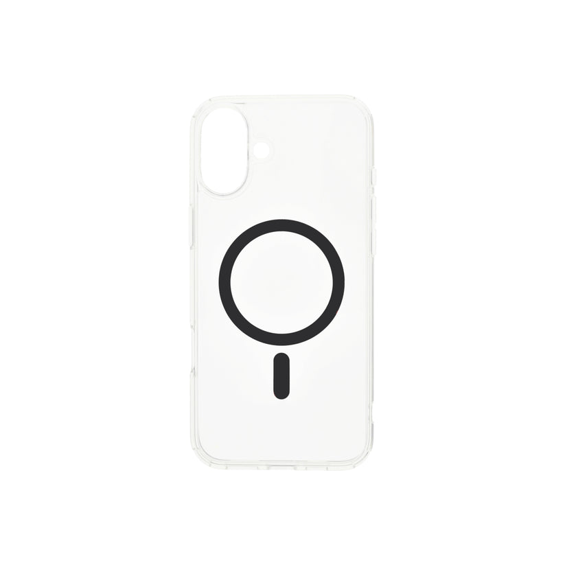 Husa de protectie Dviced cu Magsafe pentru iPhone 16, Negru Transparent - iSTYLE RO
