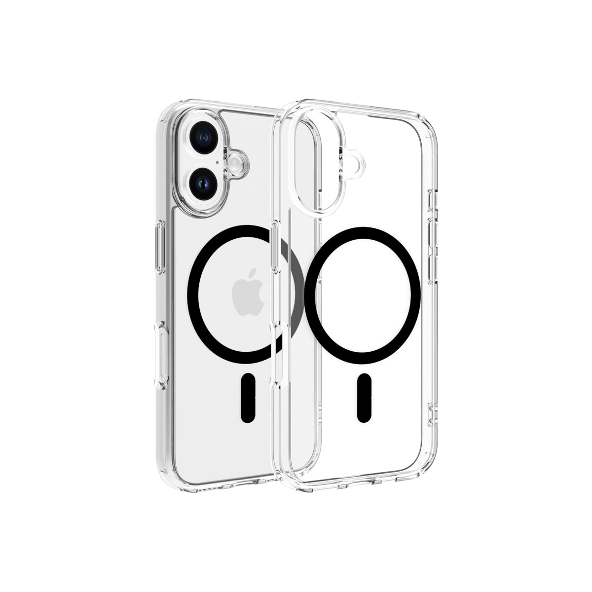 Husa de protectie Dviced cu Magsafe pentru iPhone 16, Negru Transparent - iSTYLE RO