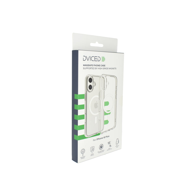 Husa de protectie Dviced cu Magsafe pentru iPhone 16 Plus, Alb Transparent - iSTYLE RO