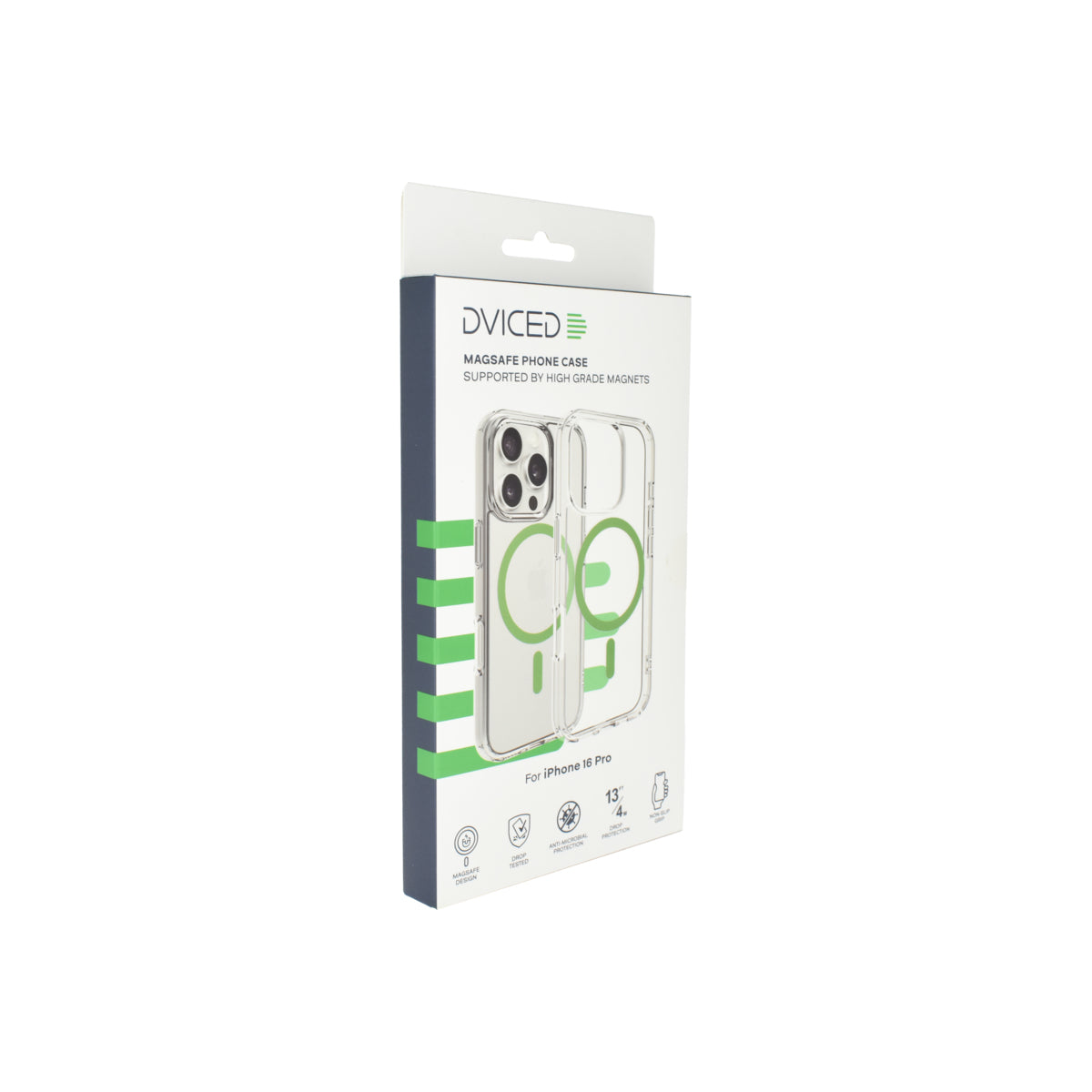 Husa de protectie Dviced cu Magsafe pentru iPhone 16 Pro, Verde Transparent - iSTYLE RO