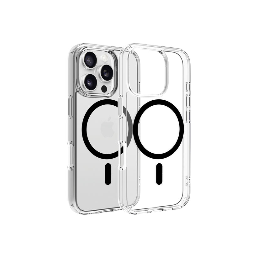 Husa de protectie Dviced cu Magsafe pentru iPhone 16 Pro, Negru Transparent - iSTYLE RO