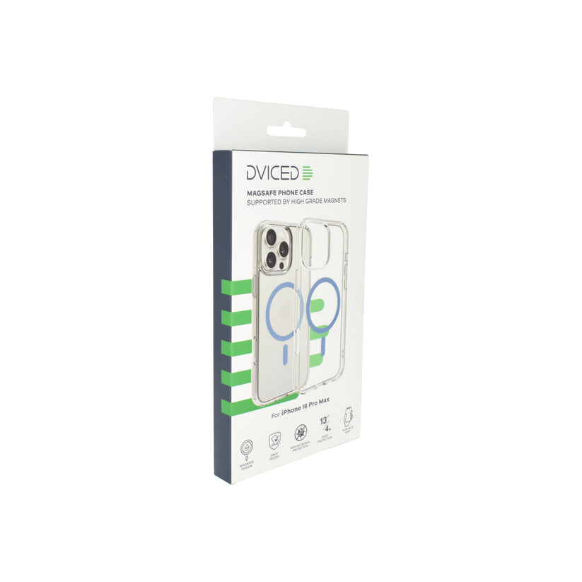 Husa de protectie Dviced cu Magsafe pentru iPhone 16 Pro Max, Albastru Transparent - iSTYLE RO