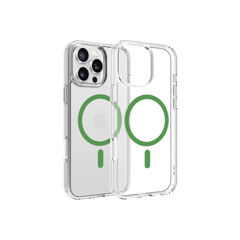 Husa de protectie Dviced cu Magsafe pentru iPhone 16 Pro Max, Verde Transparent - iSTYLE RO