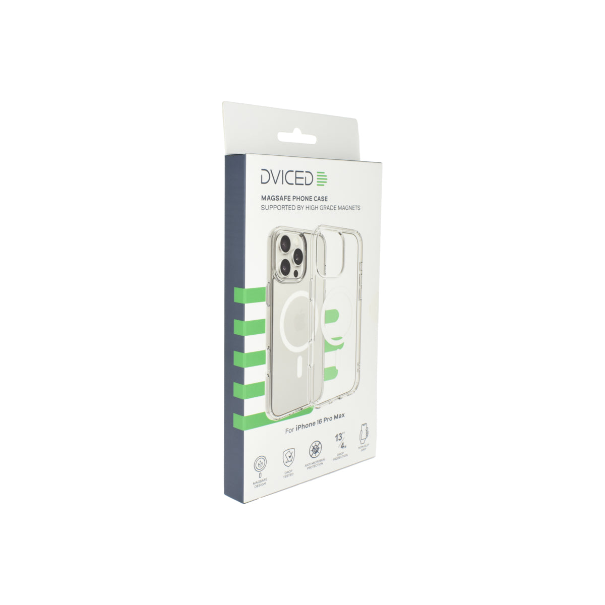 Husa de protectie Dviced cu Magsafe pentru iPhone 16 Pro Max, Alb Transparent - iSTYLE RO